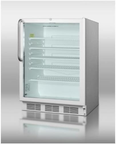 Summit SCR600LCSSADA Beverage Refrigerator, Glass/Stainless-Steel