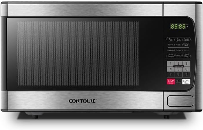 RV Built-In Microwave Oven | Stainless Steel Finish | 900W | 10 Power Levels | Easy-Clean Interior | LED Display | RV-950S