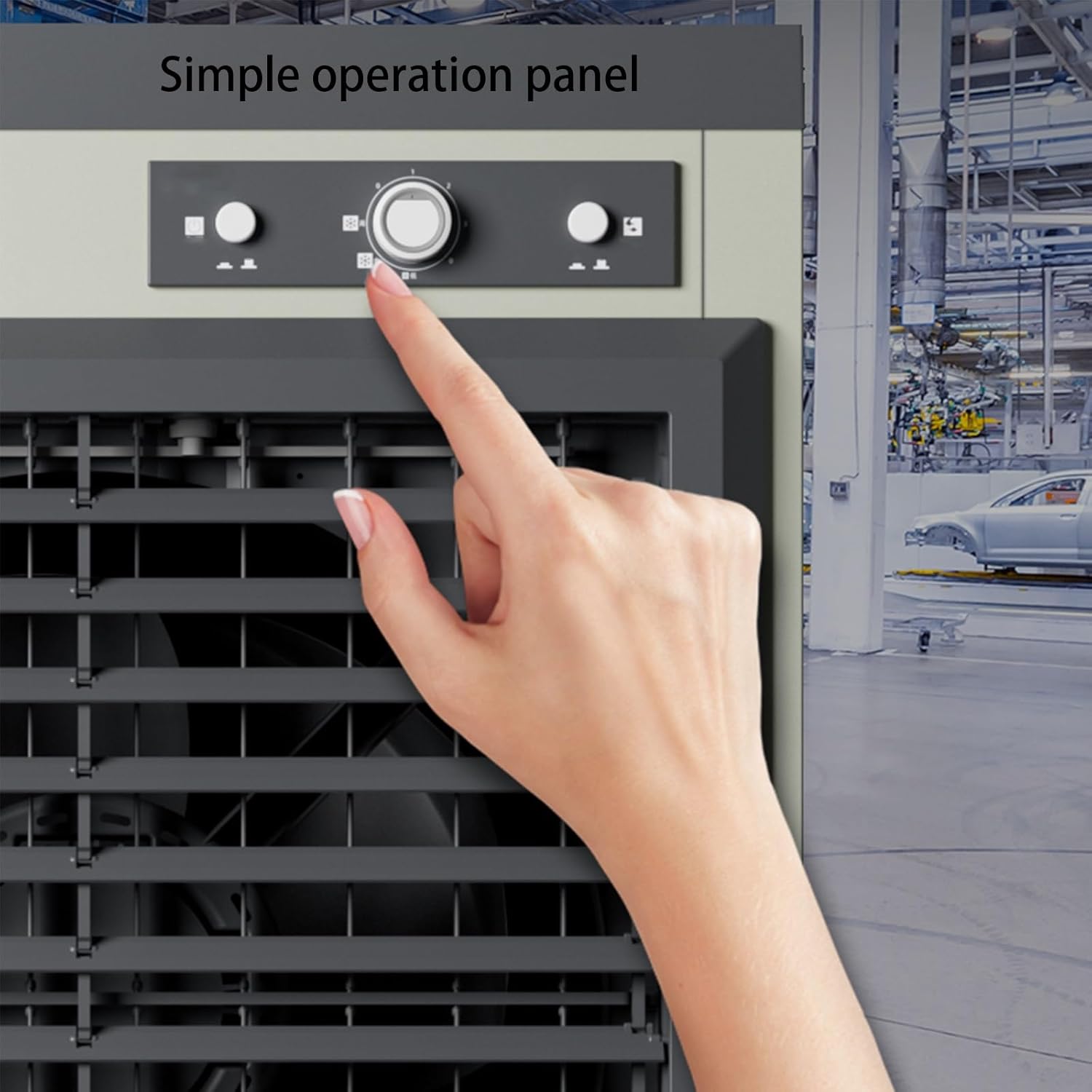 Portable Air Conditioners, Evaporative Air Cooler with Water Tank and Wheel, 3 In 1 Swamp Cooler Thats Blow Cold Air for Room(76.5 * 49 * 158cm)