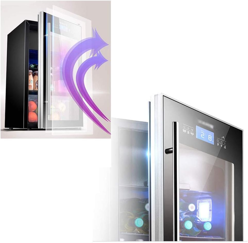 Built-in Wine Cooler with Dual Cooling Zones, Free-Standing Beverage Refrigerator with Glass Door, Beverage Refrigerator for Home Bar or Office