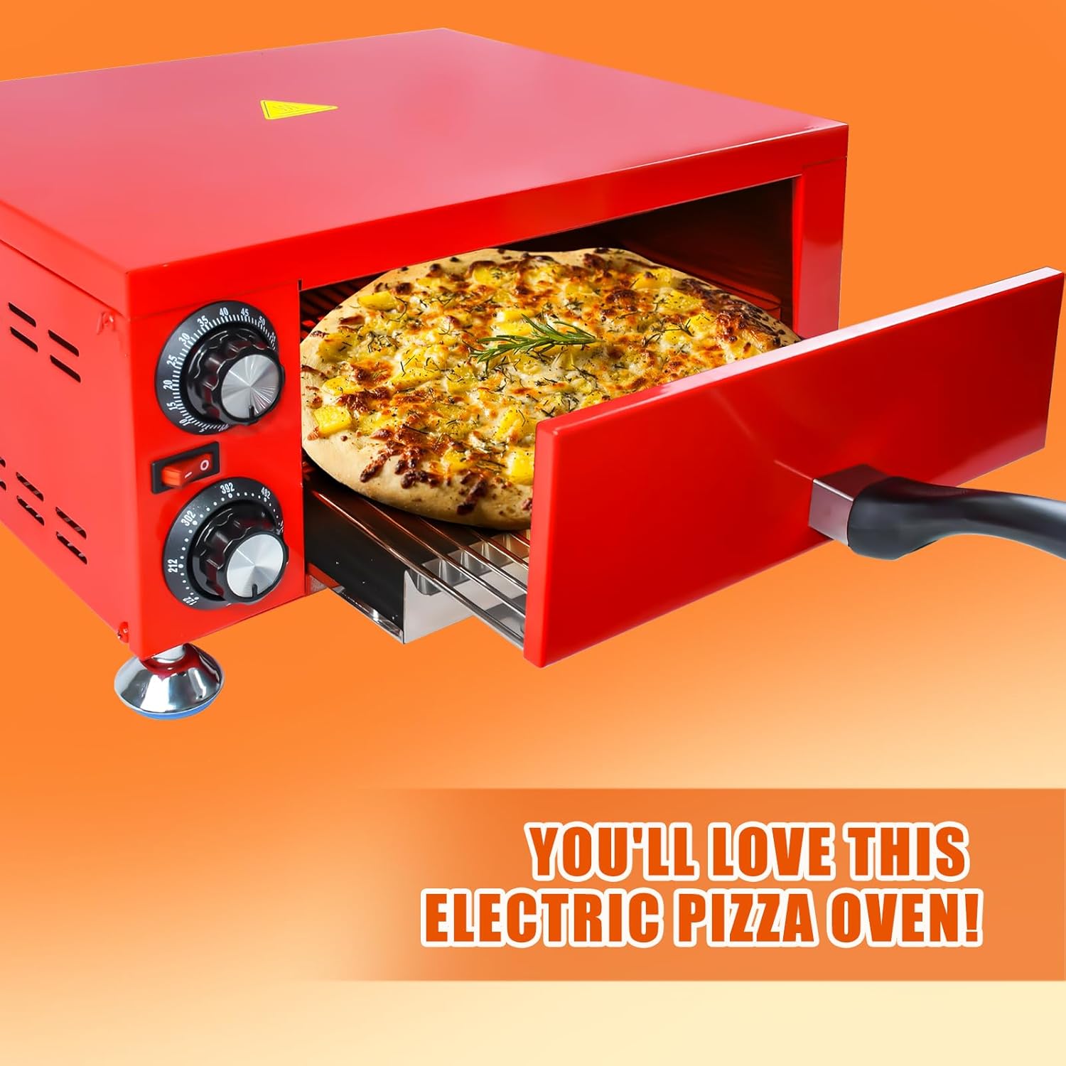 KOOTEN Indoor Electric Pizza Oven, 12