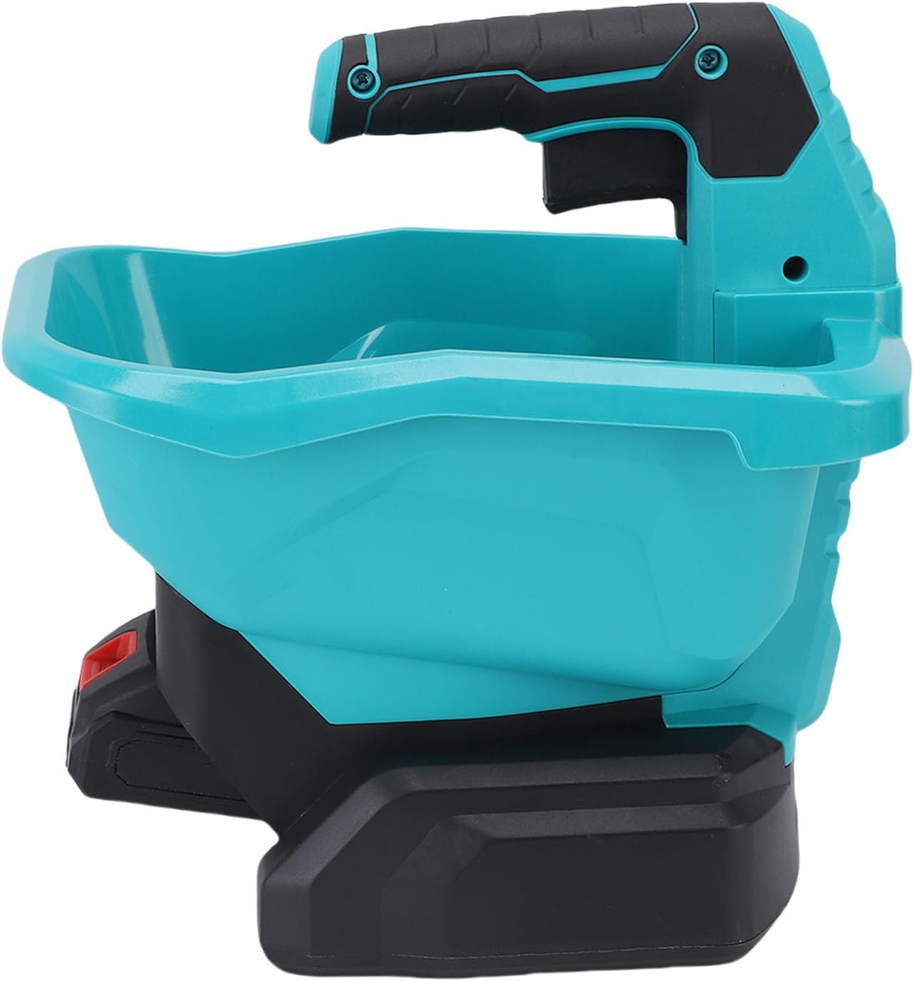 Pssopp Handheld Power Spreader, 4L Large Coverage Electric Fertilizer Spreader for Grass Seeds Rock Salt (Battery Included)