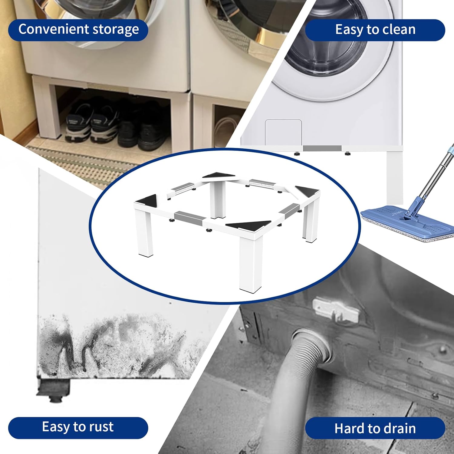 Heavy-Duty All Steel Laundry Pedestal 16