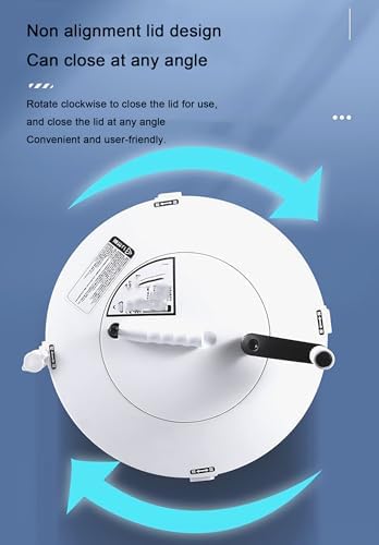 Portable Hand Cranked Clothes Spin Dryer - Non-Electric Mini Washing Machine & Dehydrator for Dorms, Apartments, RVs - Compact & Efficient (Grey)