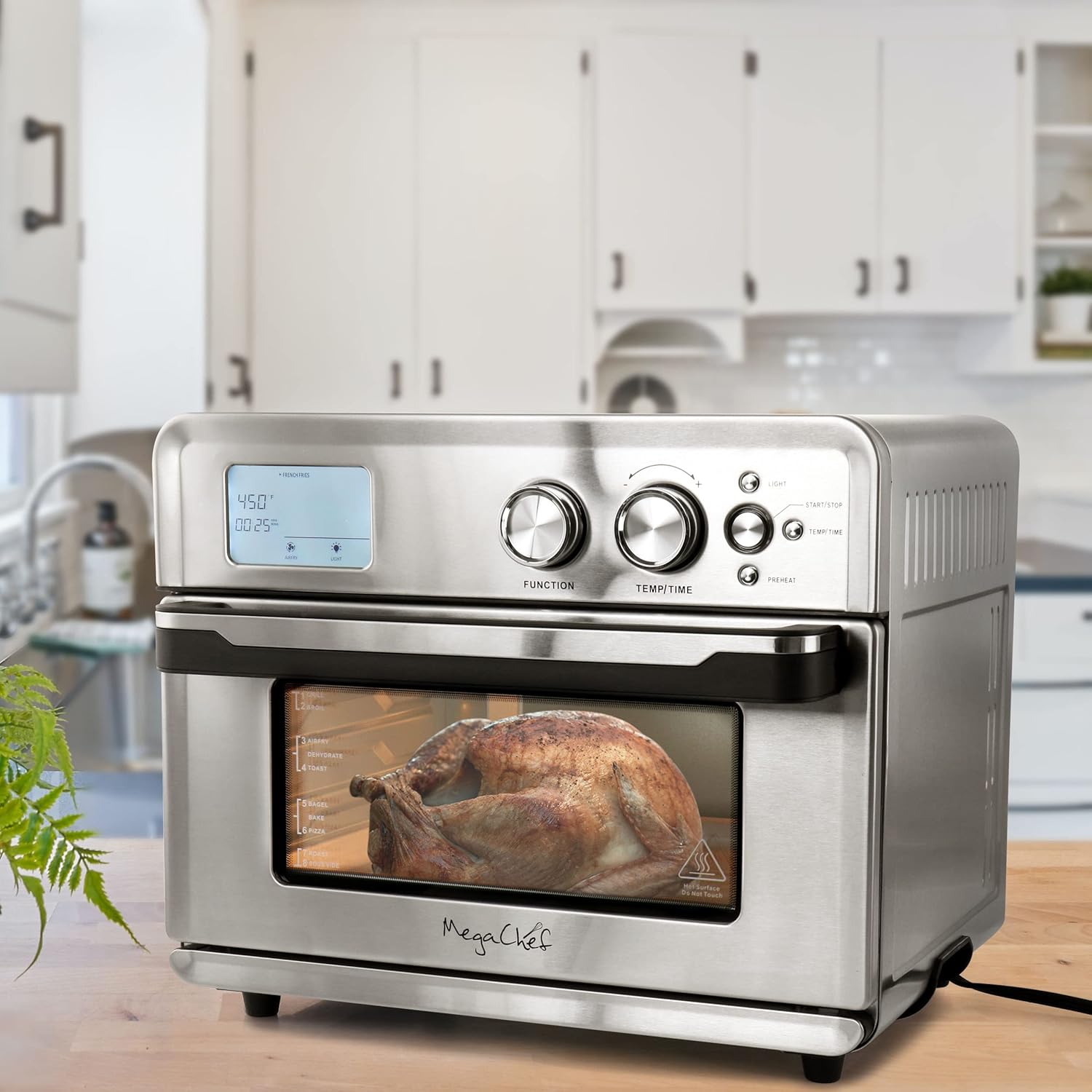 MegaChef Multifunction Air Fryer Toaster Oven with 21 Presets