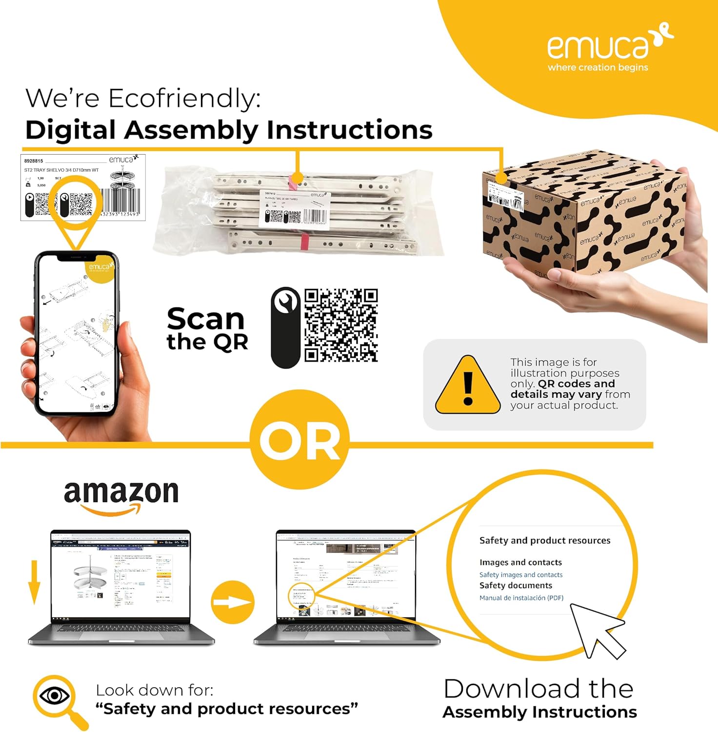 Emuca 8934725 Microwave Framework for Fixing Into Cabinet, Silver/Grey, 60 cm