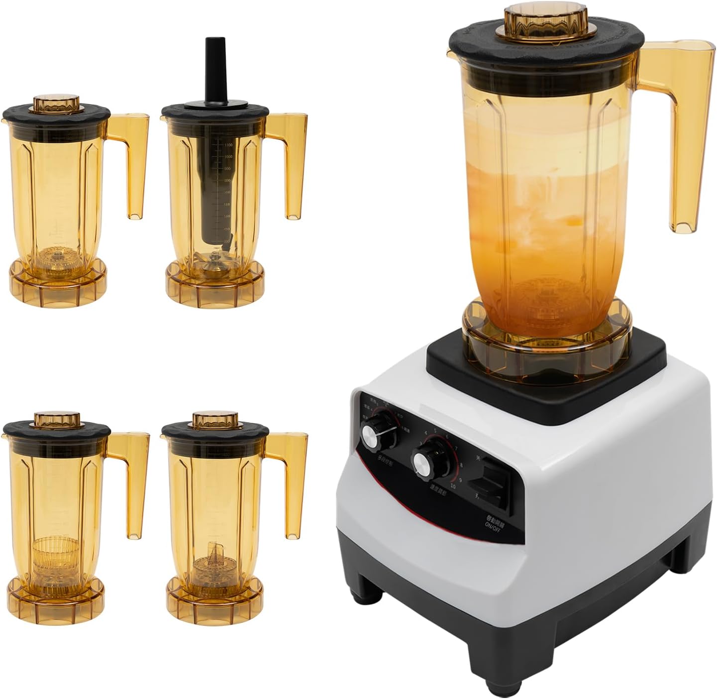 Tea Brewing Machine, Bubble Tea Machine, 1200ml/50.72oz Food Blender, 1800W Multifuction Smoothie Maker Shaking Machine Brew Cream Milk Shaker, 30000r/min