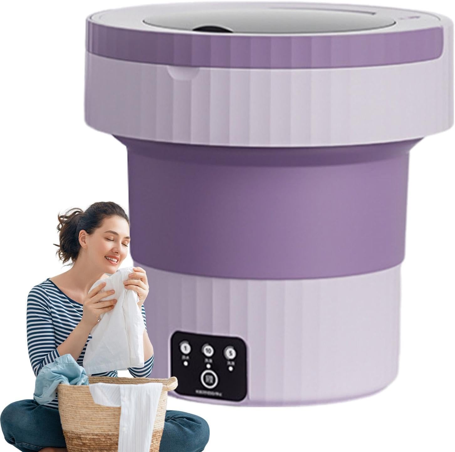 Travel Underwear Laundry Machine - Small Clothes Washer, Underwear Folding Washer Machine | Apartments Convenient Washing Machine, Camping Delicate Clothes Washing Machine for Underwear, Light Clothes