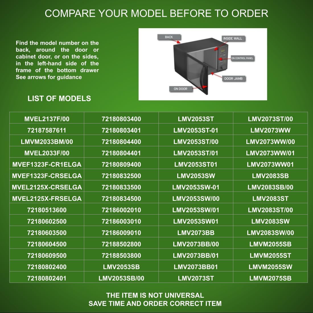 EAU42744409 CKD744409X compatible with Kenmore, LG Microwave Cooling Fan Motor fits old number EAU42744409