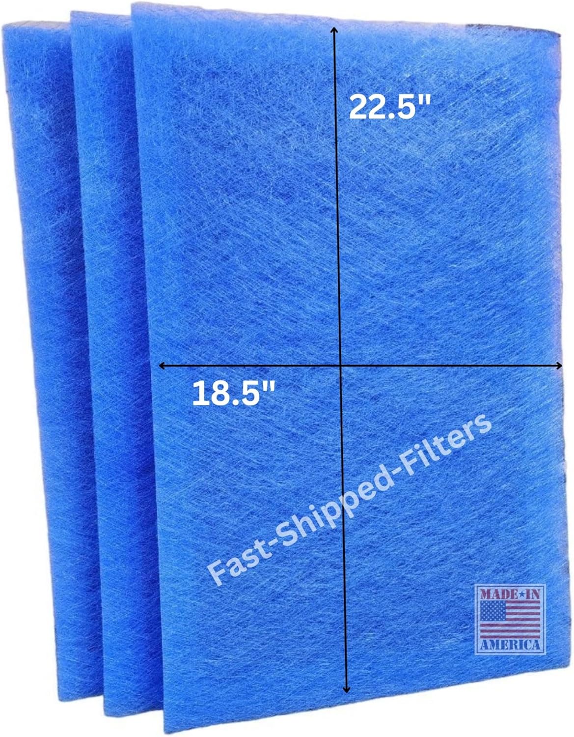 Fast-Shipped-Filters 3 Pack 20x25 Replacement Filter Pads Compatible with MicroPower Guard One Hour Air Cleaner 20x25 Refill Blue