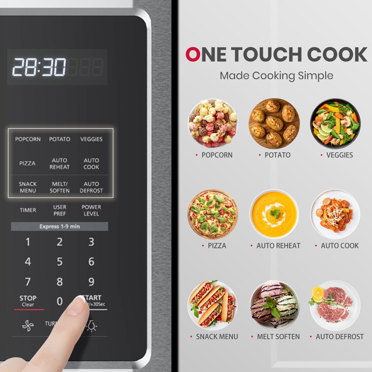 GASLAND 30 Inch Over the Range Microwave Oven, 1.9 Cu.ft. Above Stove Microwave, 11 Power Levels, One Touch Cooking, 400 CFM,1000W, LED, Turntable, Sensor Cook, Over Stove Microwave, Stainless Steel