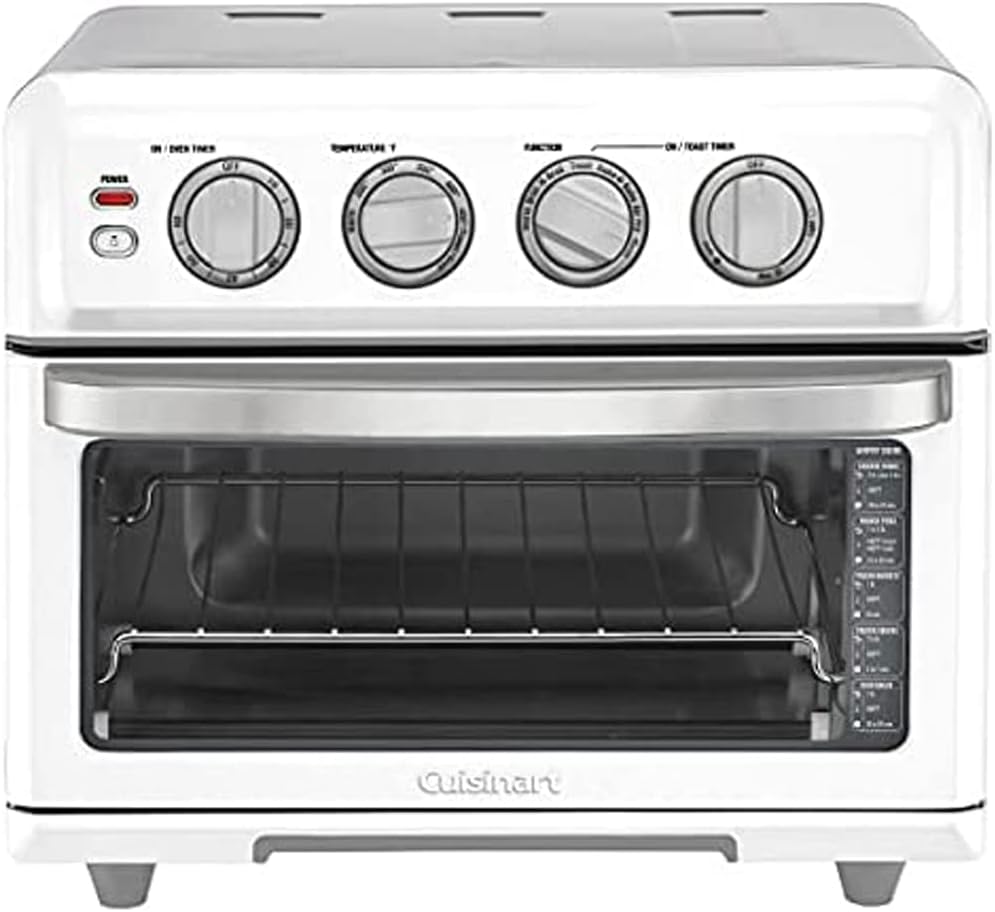 Cuisinart TOA-70W AirFryer Toaster Oven with Grill White Bundle with 1 YR CPS Enhanced Protection Pack