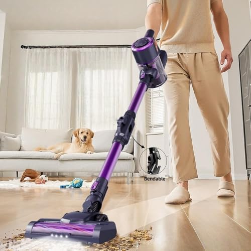 Cordless Vacuum Cleaner, 11,000Pa Powerful Suction Handheld Vacuum with 45min Runtime, Lightweight Wireless Home Vacuum Cleaner