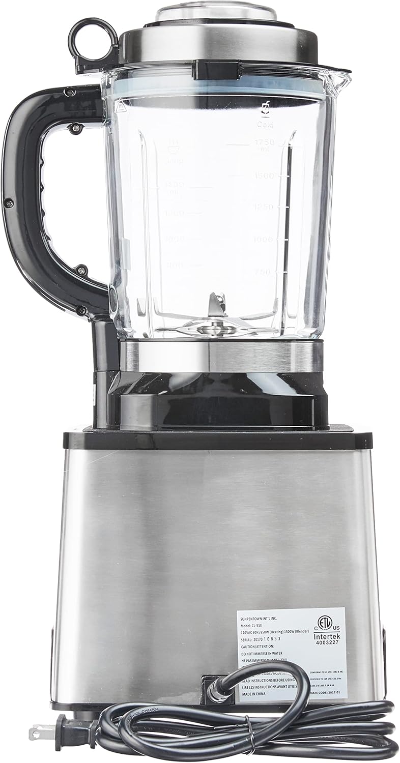 SPT CL-513 Multi-Functional Pulverizing Blender with Heating Element, Stainless Steel