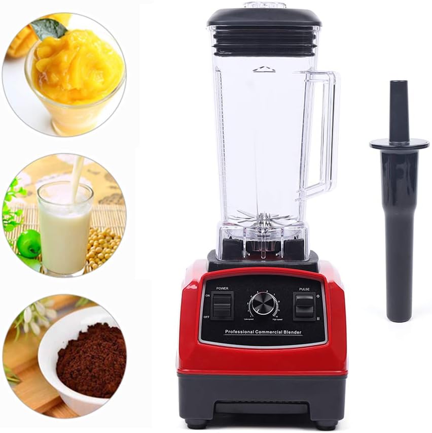 Professional Grade Quiet Blender, 1500W High-Power Mixer with 6 Stainless Steel Blades, Large 0.5 Gallon Capacity, Multiple Safety Features, Ideal for Smoothies, Soups, and Frozen Desserts