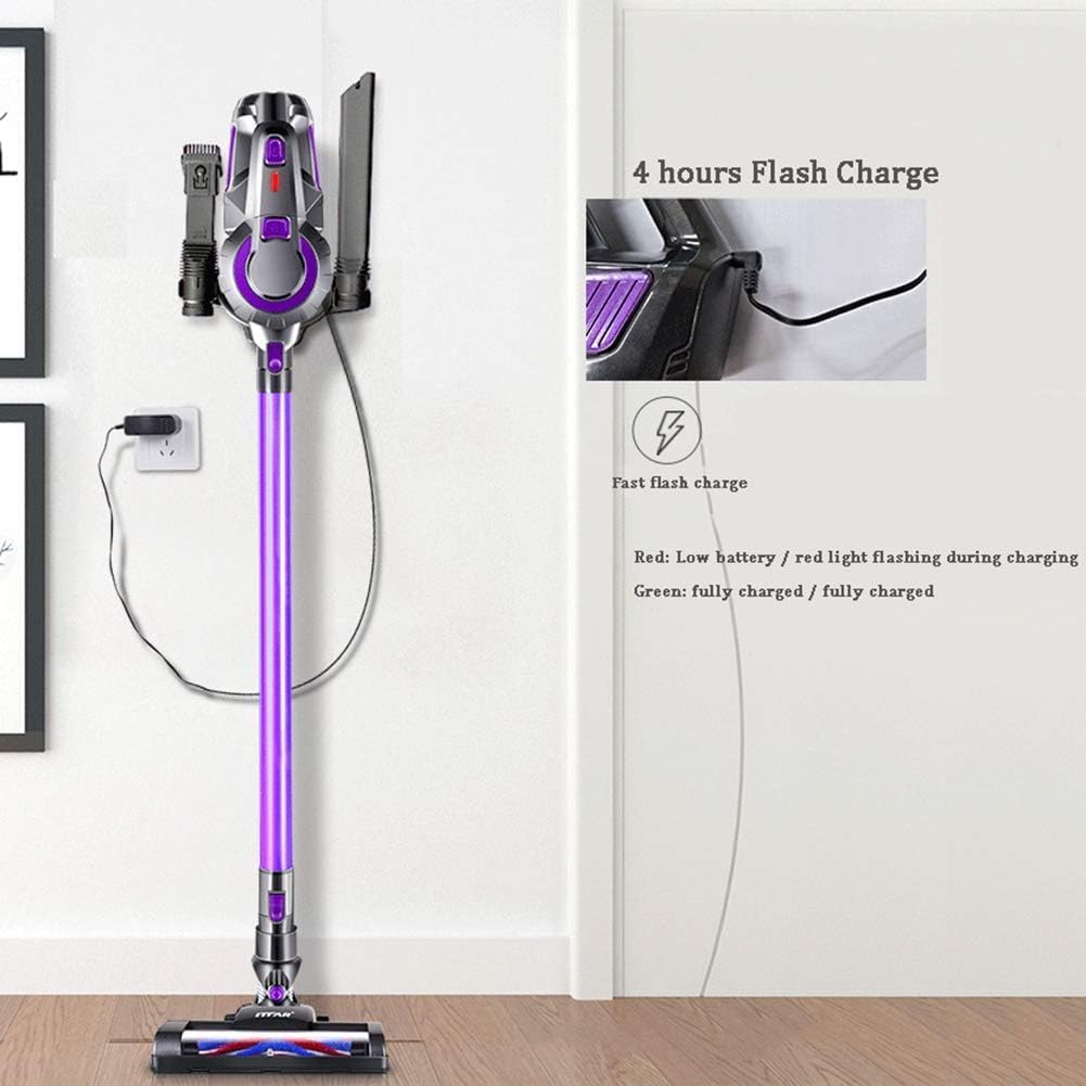 Handheld Vacuum Clean,Upright Vacuum Cleaner Cordless Stick Vacuum Cleaner with 7KPa Powerful Suction, 2 in 1 Handheld Lightweight Stick Vacuum with Motorised Floor Brush, Up to 40 Minutes Runtime