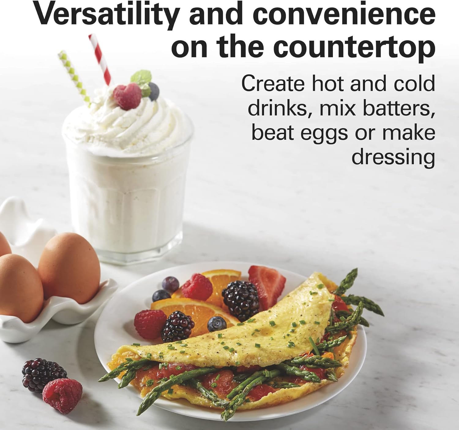 Hamilton Beach DrinkMaster Electric Drink Mixer, Retro Milkshake Maker & Milk Frother, 2 Speeds, Extra-Large 28 oz. Stainless Steel Cup, Classic Chrome