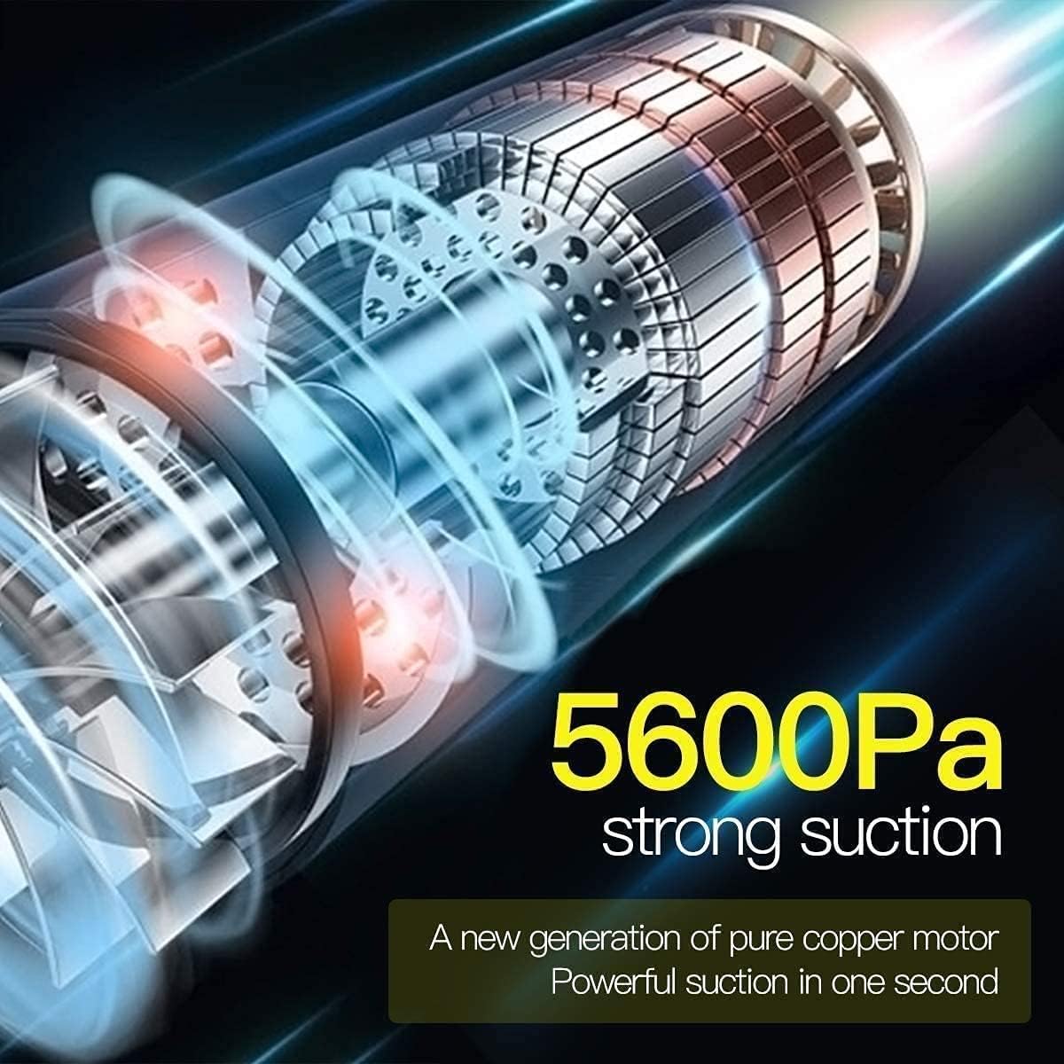 Handheld Vacuum-Hand Vacuum 5KPA Vacuum Wet/Dry Handheld Vacuum Cordless