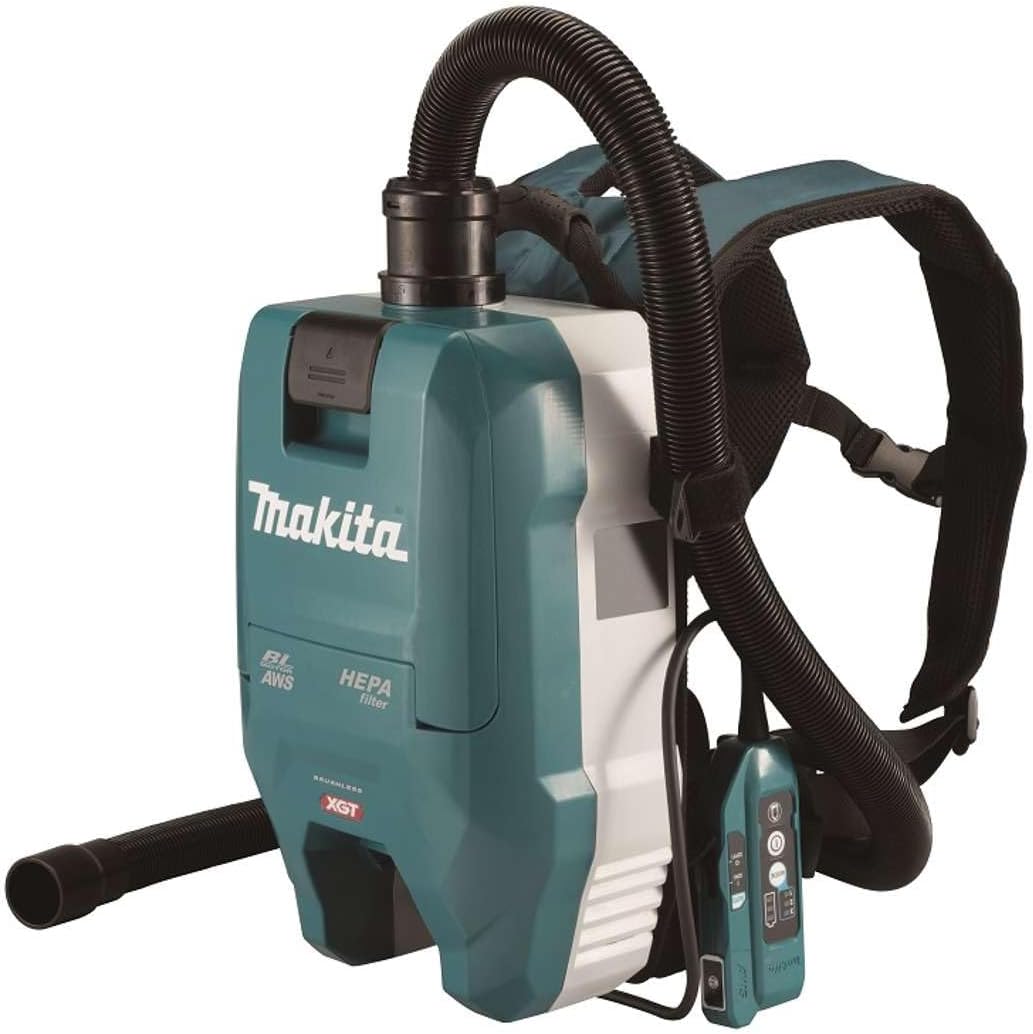 Makita VC009GZ01, Backpack Vacuum Cleaner 40 V max. with AWS (without Battery, Without Charger), Petrol/Black