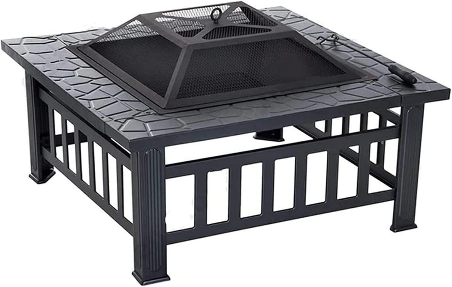 Fire Pit with Backyard Outdoor Fireplace Table Grill Camping Stove Fire Pit BBQ Outdoor Courtyard for Backyard Terrace