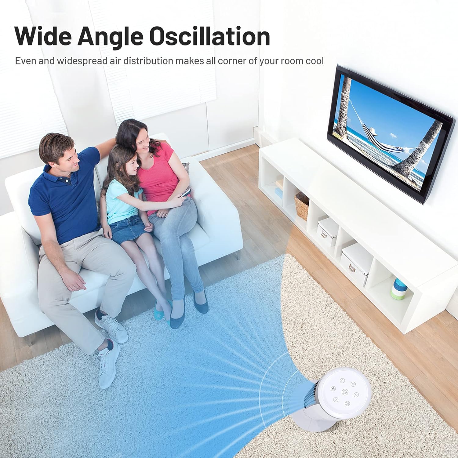 COSTWAY Portable Evaporative Air Cooler for Room, 41 Inches Cooler with Remote Control, 70° Oscillating Floor Swamp Cooler with 4 Ice Packs, 9H Timer Bladeless Air Cooler for Bedroom Room Home Office