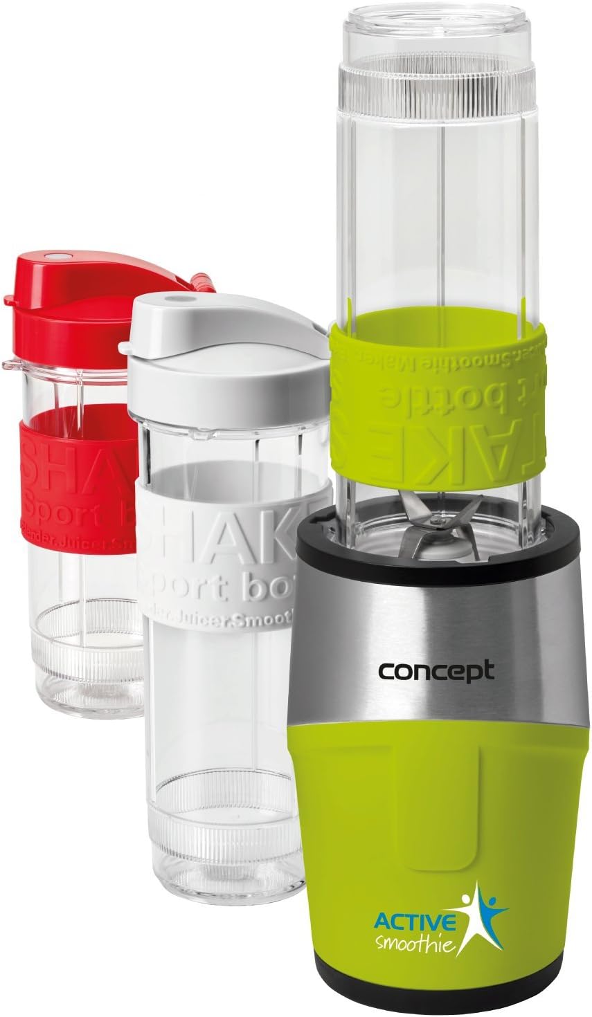 Concept Appliances SM3387 Smoothie Blender, 500 W, 0.57 Litre, Stainless Steel, Green
