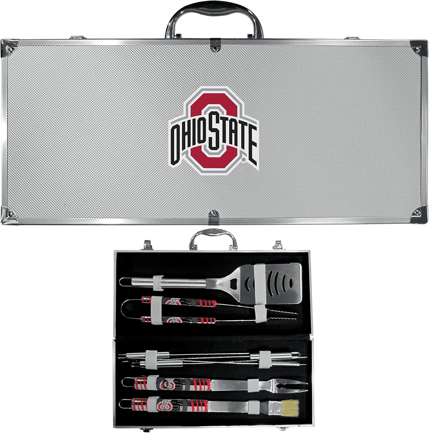 Siskiyou Sports NCAA Unisex Steel Tailgater BBQ Set w/Case