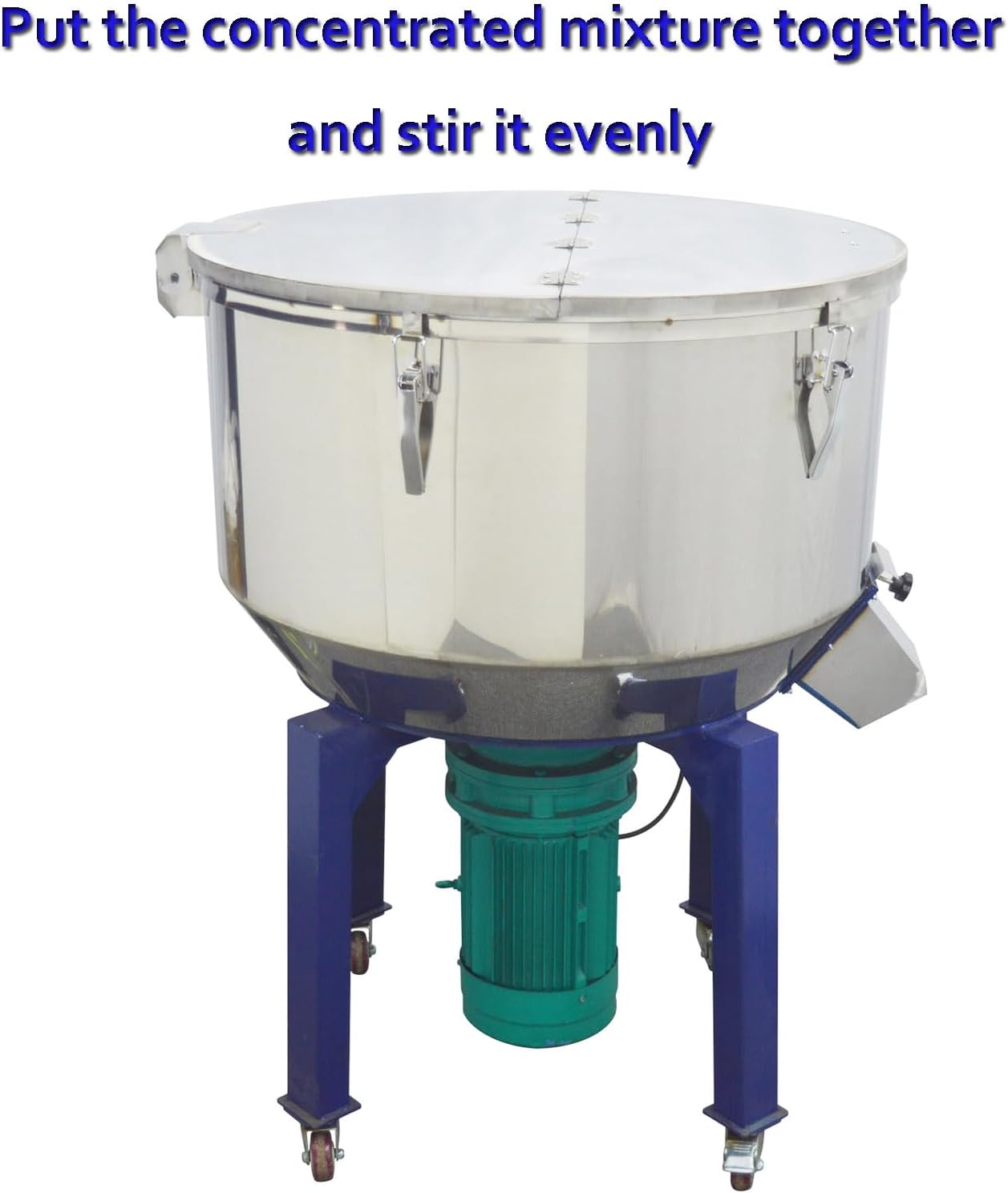 INTSUPERMAI Vertical Blender Drying Plastic Mixer Plastic Granules Power Blender Mixer Blending Machine 150kg Capacity Industrial Vertical Color Mixing Machine 220V