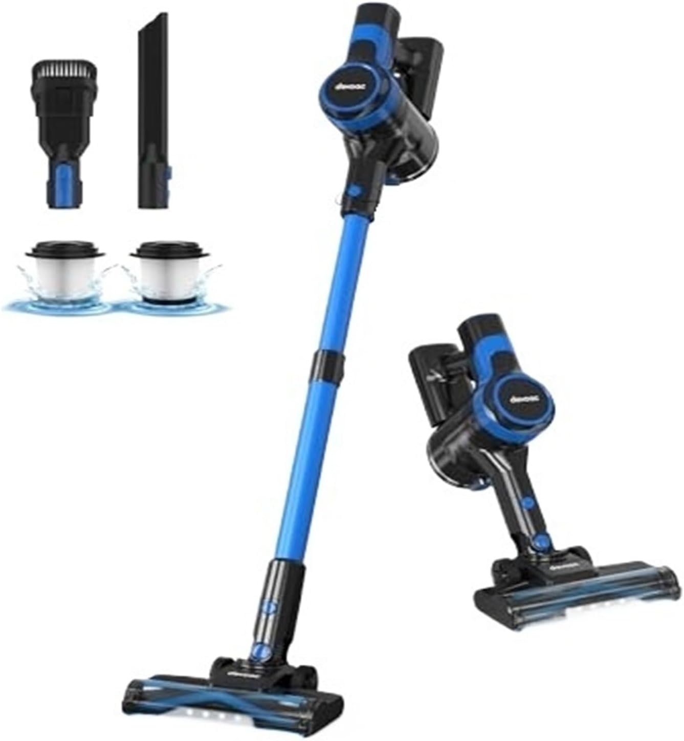 Compatible with DEVOAC V50 Cordless Vacuum Cleaner, 6-in-1 Lightweight Stick Handheld Vacuum with Rechargeable Battery for Household Clean