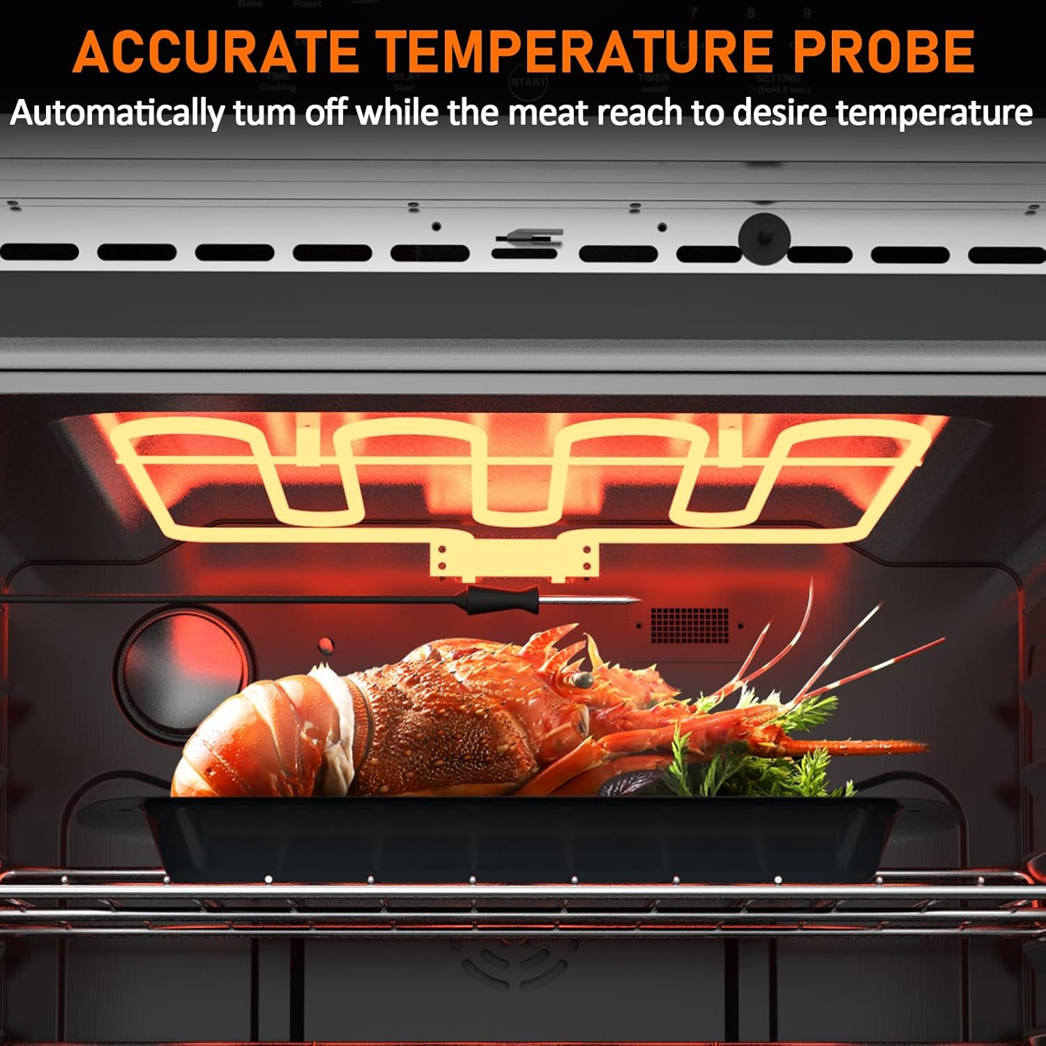 30 inch Electric Single Wall Oven with Convection Fan Touch Control, Large Oven Capacity, 360° Rotisserie, Fingerprint Resistant Stainless Steel