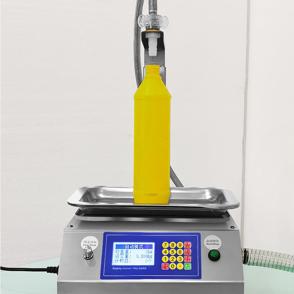 Liquid filling machine, laundry detergent, detergent, edible oil weighing and quantitative automatic filling machine,Silver