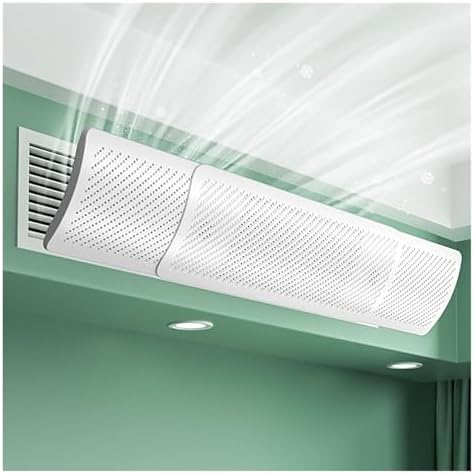 Air conditioning deflector Air Wing Baffle Wind Direction Windshield, Side Outlet Central AC Air Flow Deflector, Adjustable Air Conditioner Deflector for Home Hotel Office