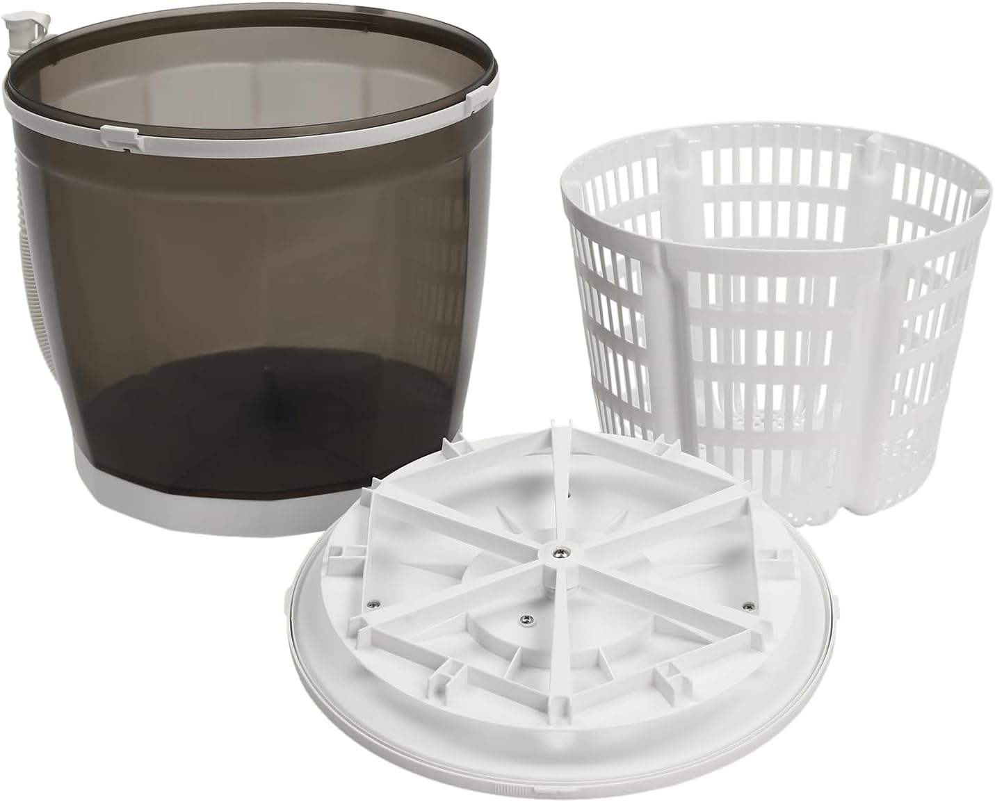 Mini Portable Washing Machine, 2 in 1 Manual Washing Machine, 4.41 Lbs Compact Non-Electric Clothes Spin Dryer Small Washer Machine, Traveling Outdoor Laundry Tool for Camping Apartments Hotel (Grey)