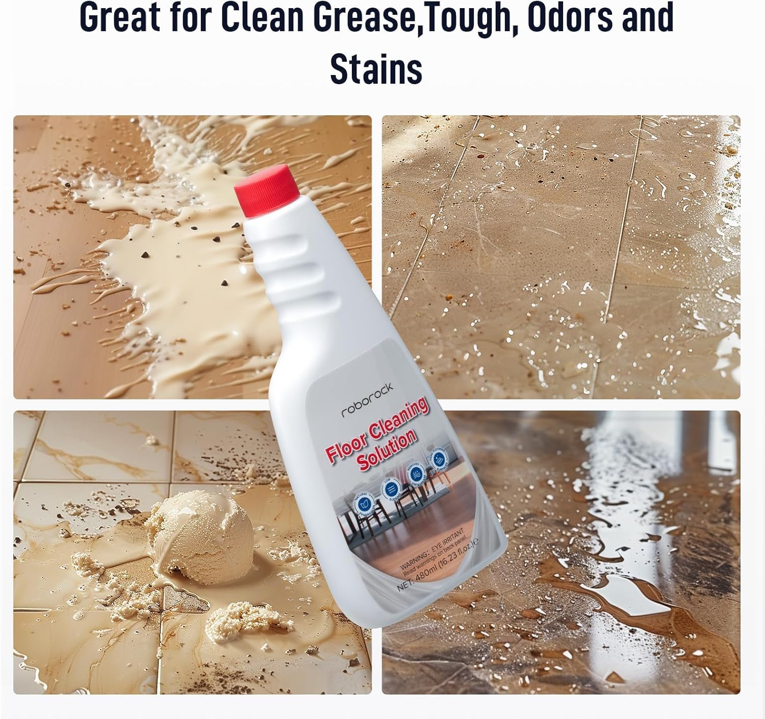 roborock S8 Max Ultra Robot Vacuum and Mop, Auto Mop Washing&Drying White Official Floor Cleaning Solution, Floor Cleaner for Hardwood Tile Hardfloor