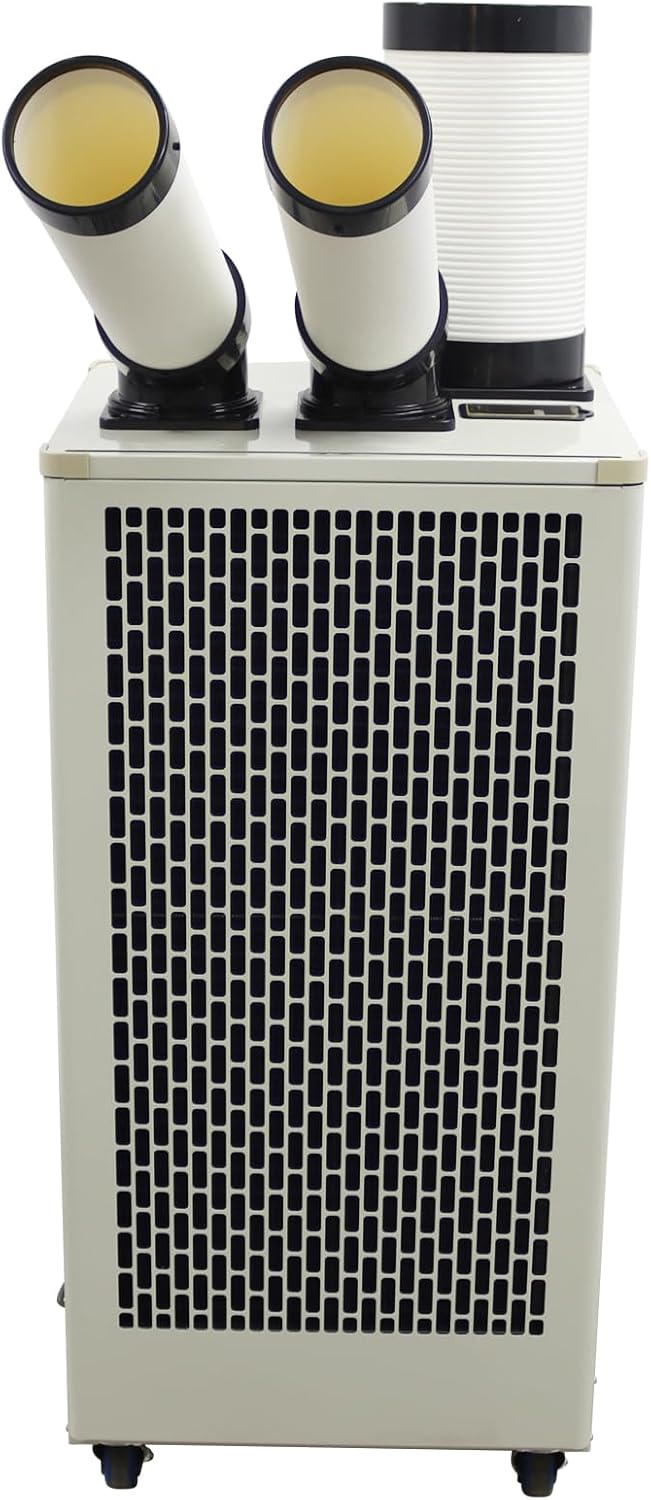 Industrial Portable Air Conditioner with Wheels 8L Large Tank Commercial Spot Cooler Adjustable Air Outlet Ideal for Hospitals Workshops Outdoor Events 220V 2.1KW