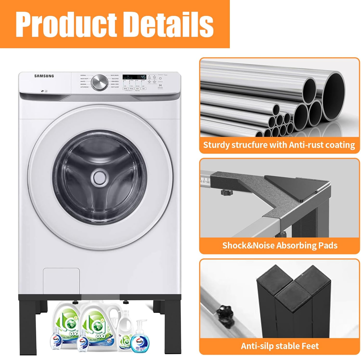 Heavy-Duty All Steel Universal Laundry Pedestal 16