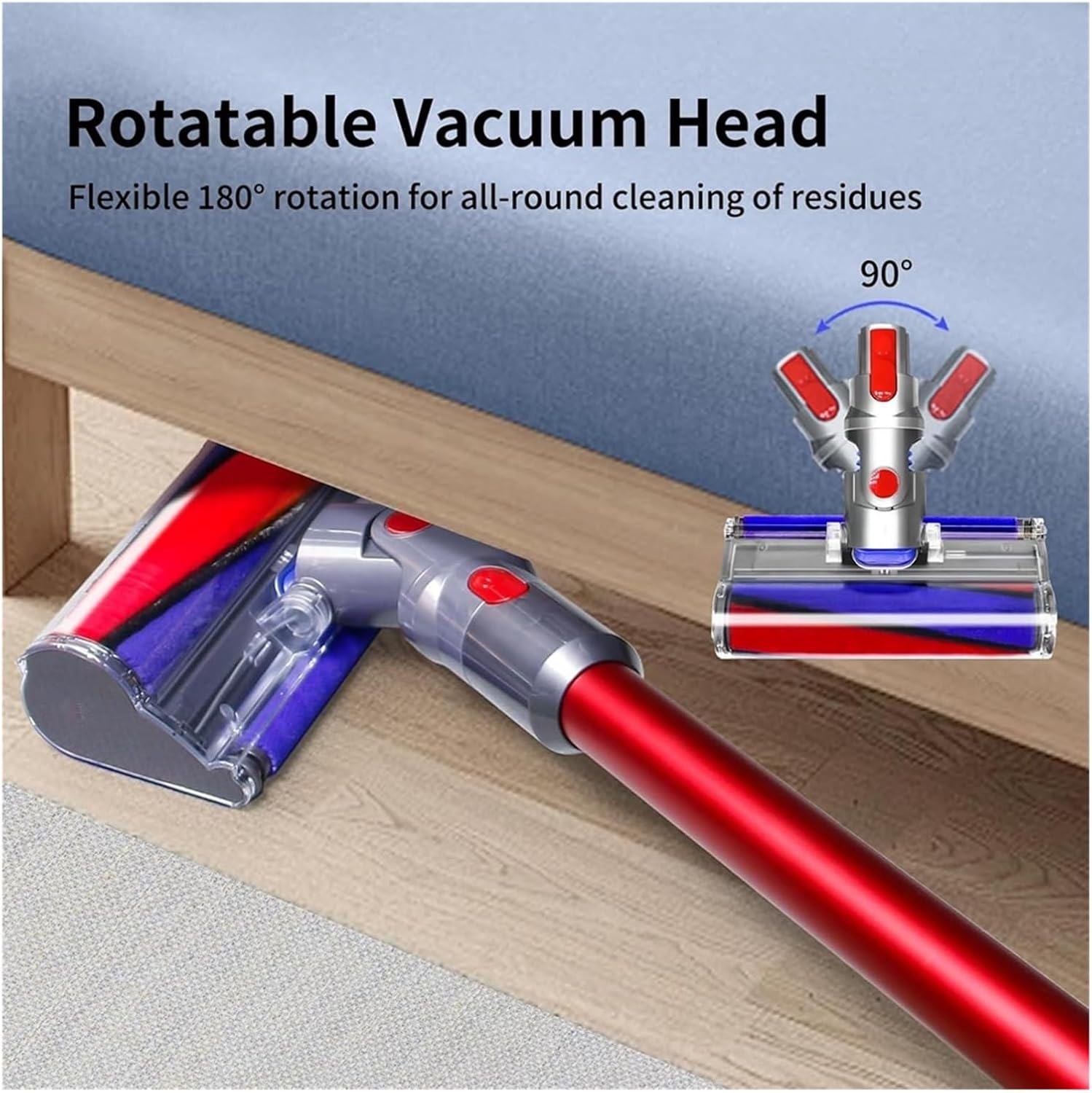 Soft Roller Cleaner Head ，Compatible for Dyson ，V7 V8 V10 V11 V15 Cordless Vacuum Cleaners Head Replacement for Hard Floor