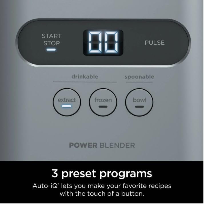 Ninjjaa TWISTi High-Speed Blender: 1500W, Auto-iQ, Twist Tamper for Smoothies & Nutrient Extraction,Frozen Drinks & Spreads with Hybrid-Edge Blades