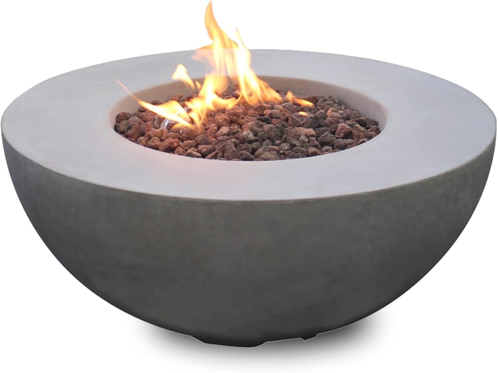 MODENO Roca Concrete Propane Fire Table