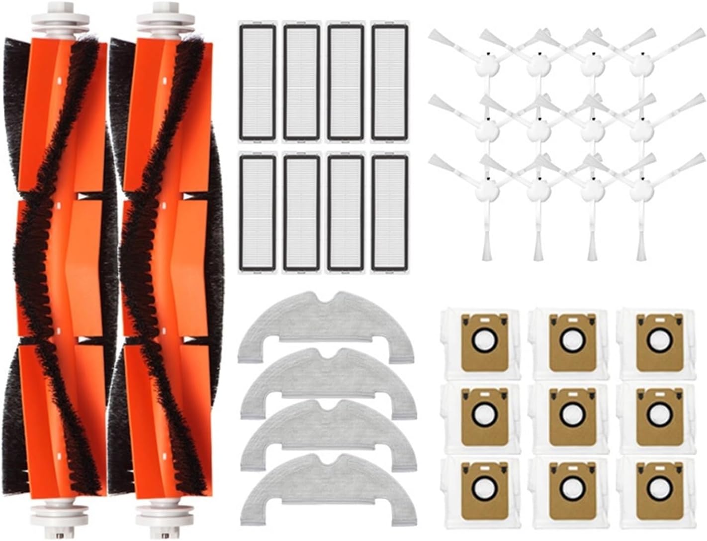 TEidea Dust Bag,Compatible For Dreame Bot D10 Plus Accessories RLS3D Robot Vacuum Cleaner Bags Dirty Bag Replacement Spare Parts (Color : E)