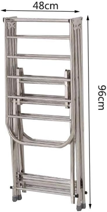Stainless Steel Clothes Airer Folding Clothes Drying Rack for Indoors and Outdoors Laundry Drying Rack Foldable Dryer(