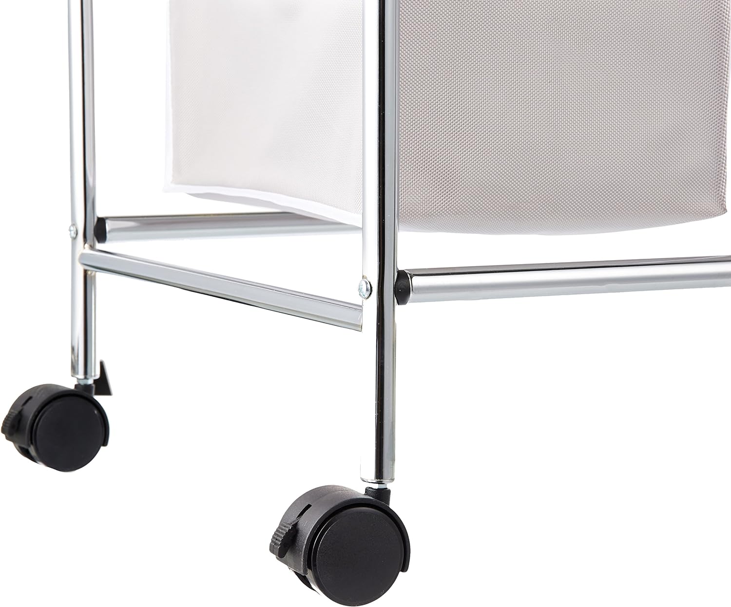 Amazon Basics 3-Bag Rectangular Laundry Bag Hamper Sorter Basket, Gray