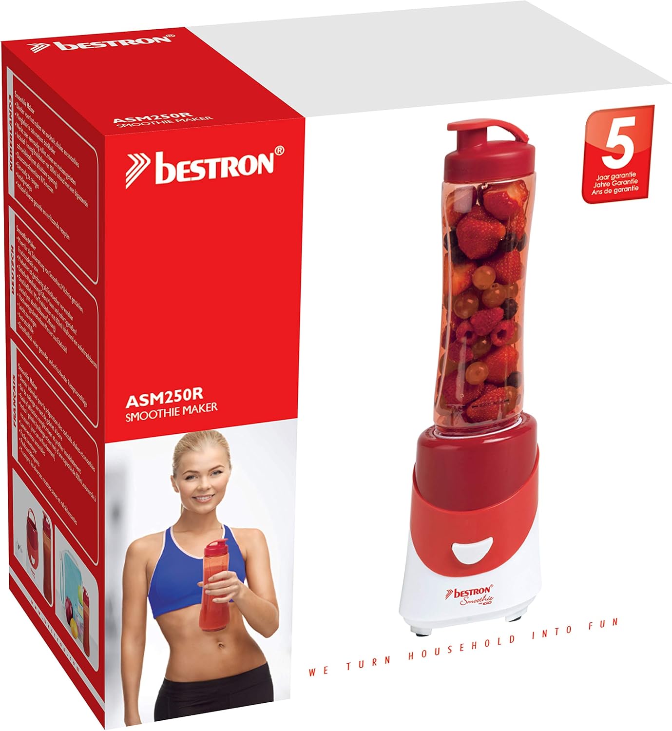 Bestron ASM250G - blenders (Stainless steel, AC)