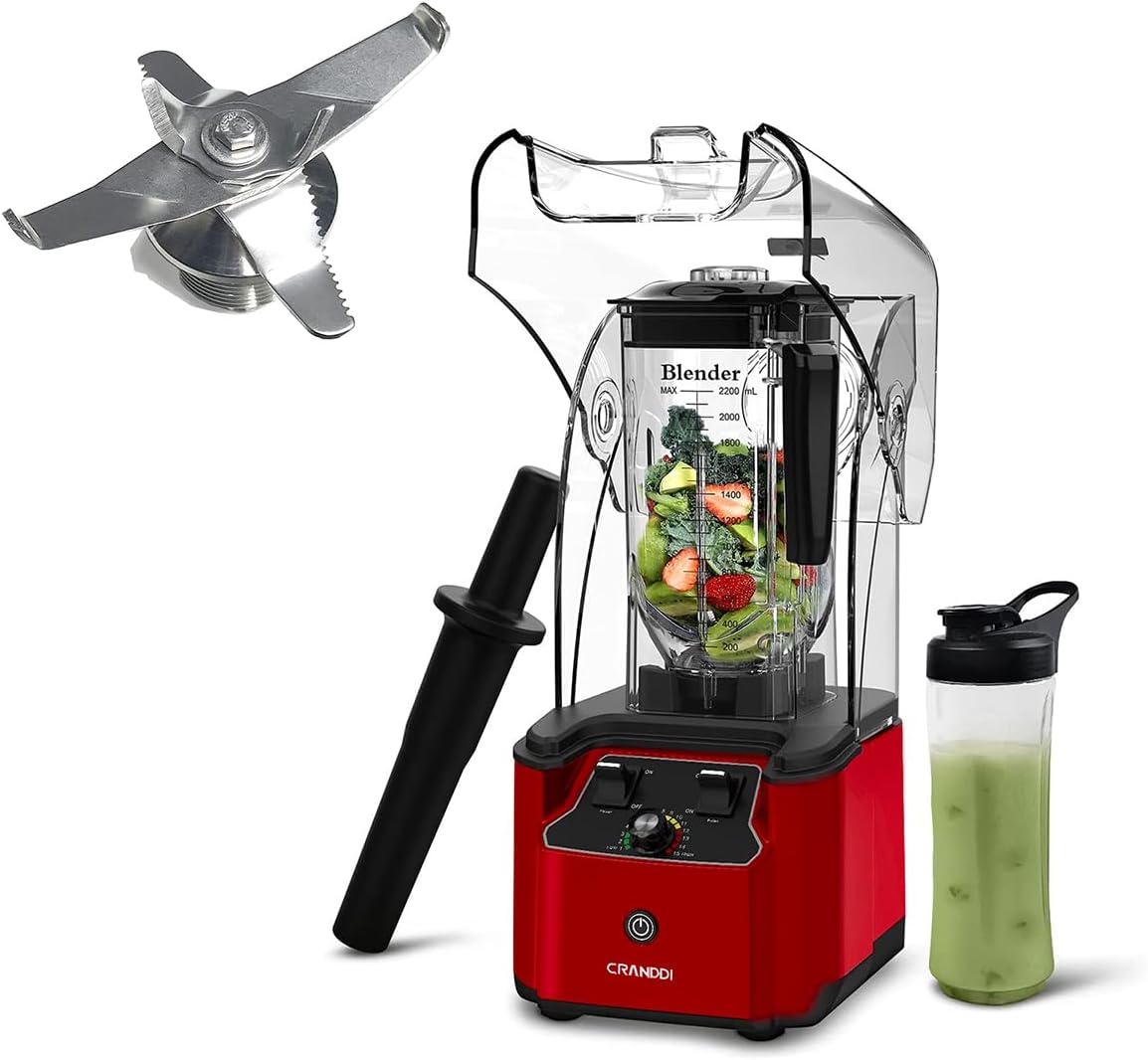 CRANDDI Commercial Quiet Blender K90 with Blade