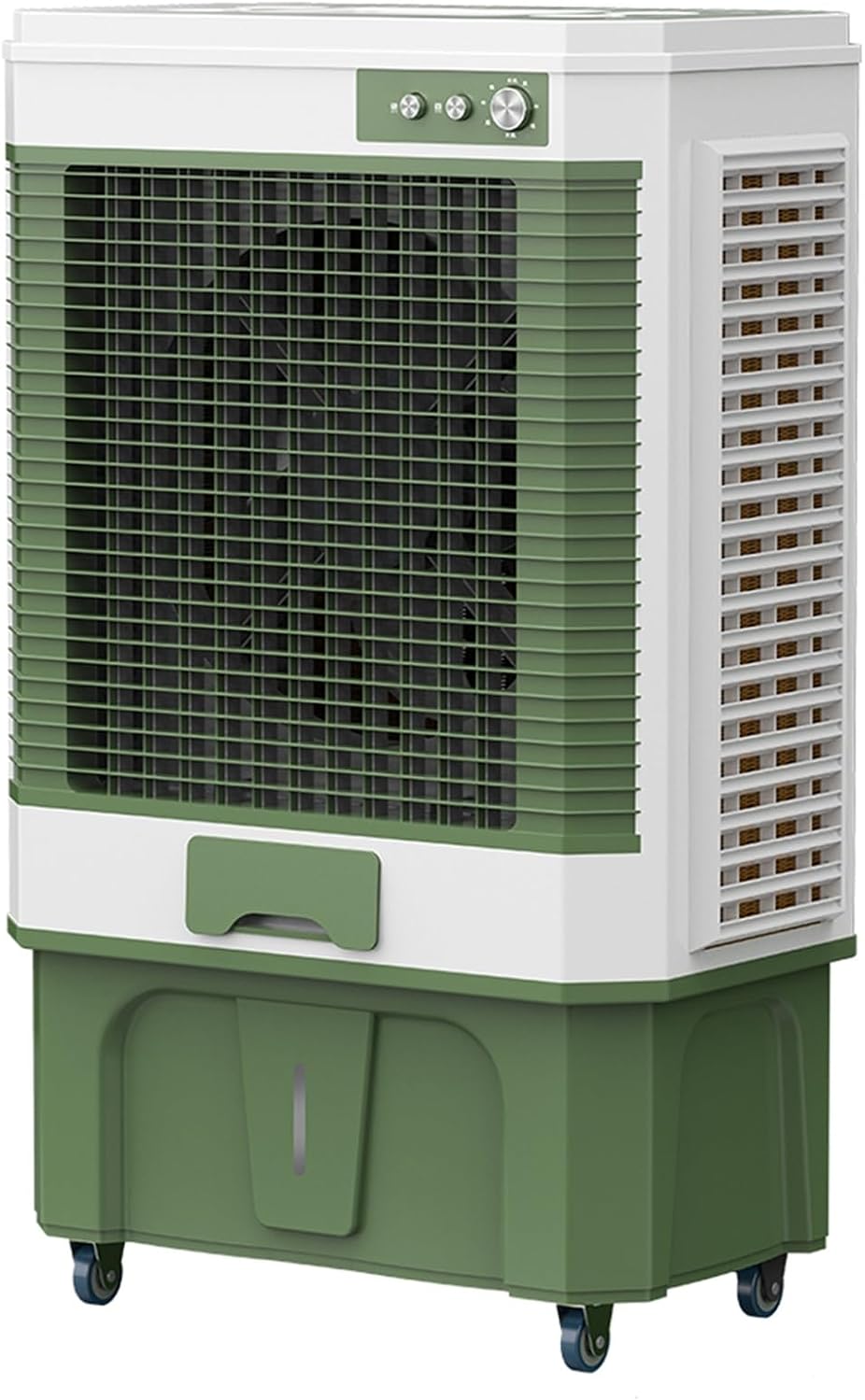 Industry Evaporative Cooler, Windowless Air Conditioners with Large Water Tank and 4 Ice Pack, Portable Swamp Cooler for Garage Patio