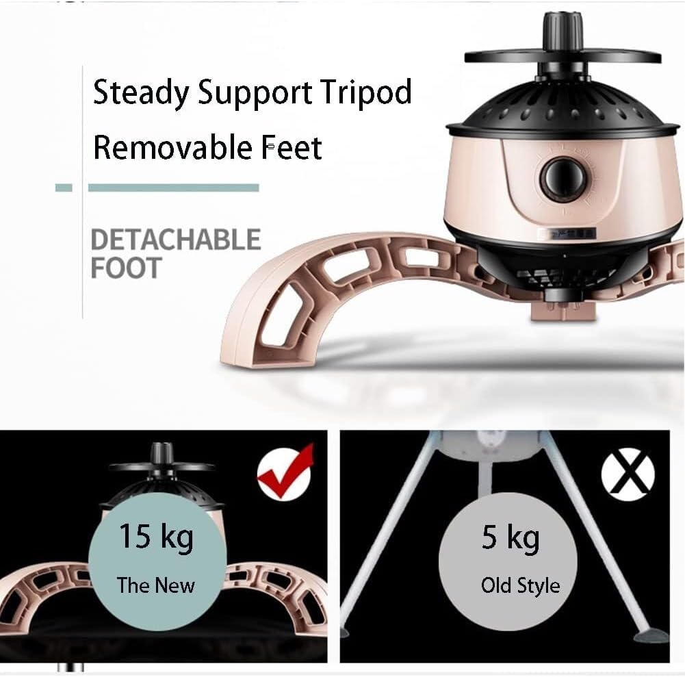 Electric Clothes Dryer, 900W Indoor Mini Clothes Dryer Machine, Portable Folding Outdoor Clothes Airer, Aluminium Alloy Large Capacity Clothes Rack(Pink)