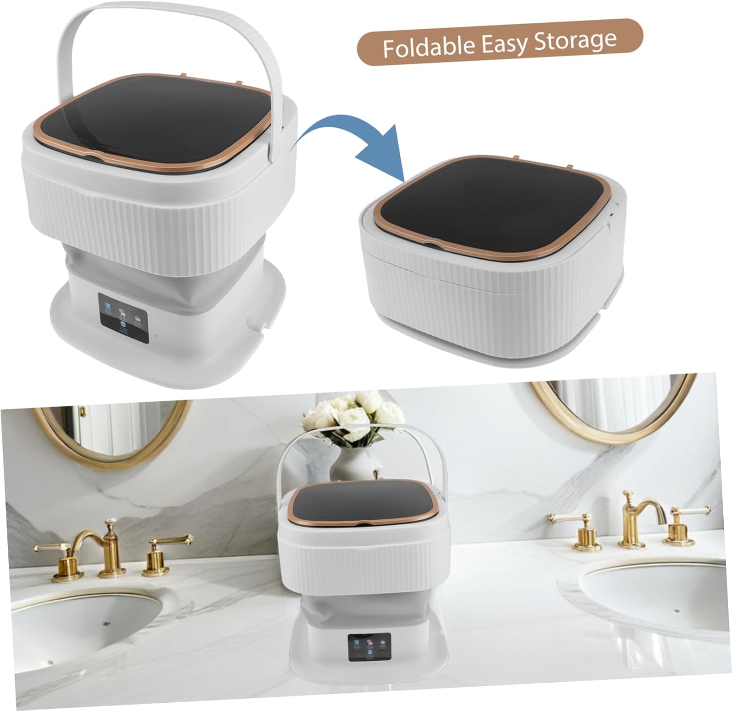 Portable Mini Washing Machine and Dryer Washer for Clothes Underwear and Items for Apartments Travel and Rv Use
