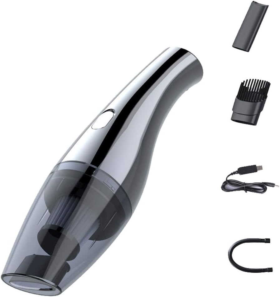 Handheld Vacuum Cleaner Cordless, 6000Pa Powerful Suction Hand Vacuum Cleaner with HEPA Filter, Handheld Car Vacuum Portable Rechargeable for Car, Home and Office,Basic