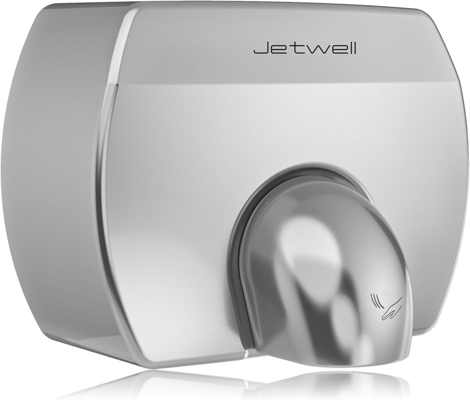 JETWELL Elegant Compact Commercial Hand Dryer, High Speed Automatic Warm Wind, Hardwired Stainless Steel Cover, AC110V-130V JW2830