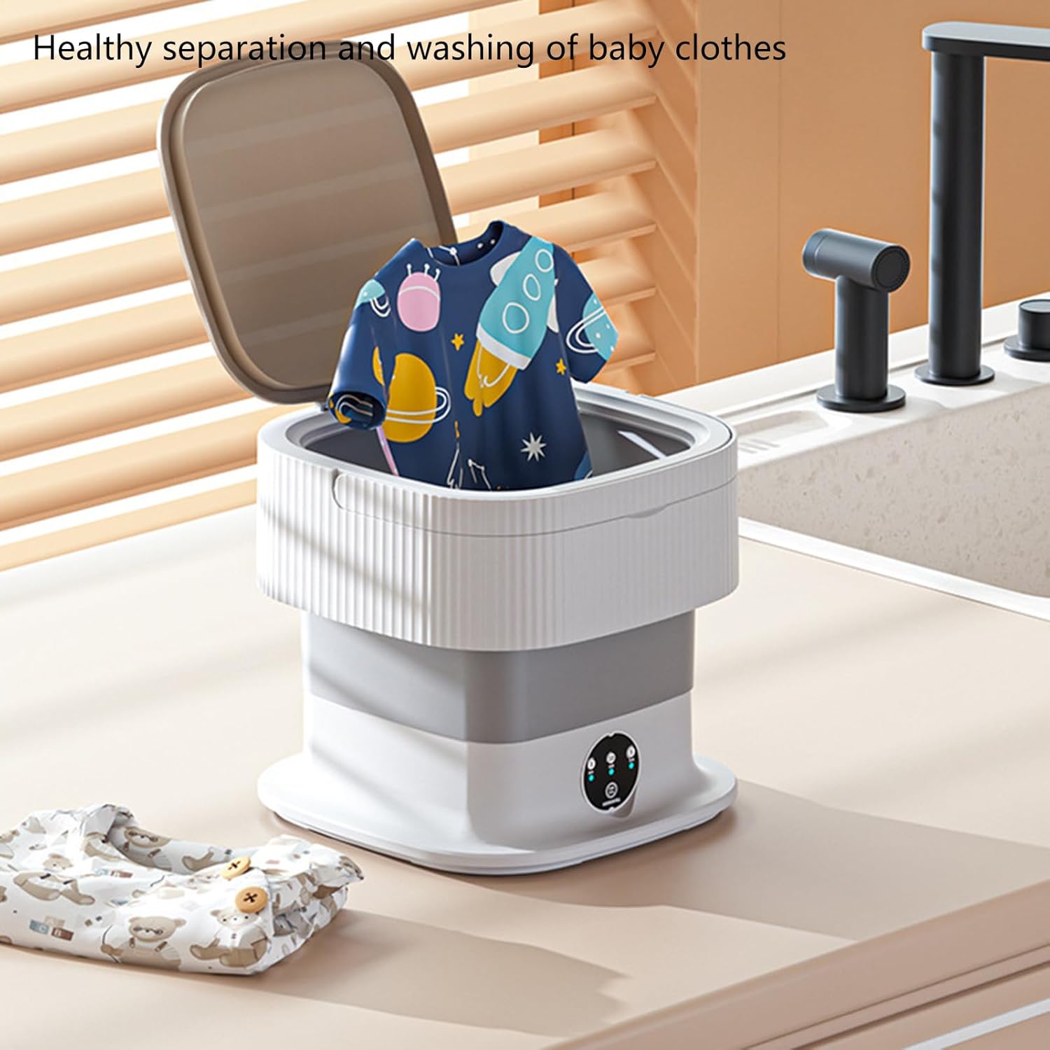 Portable Washing Machine 10L Small Clothing Washer Automatic Suitable For Small Loads Travel Washing Machine